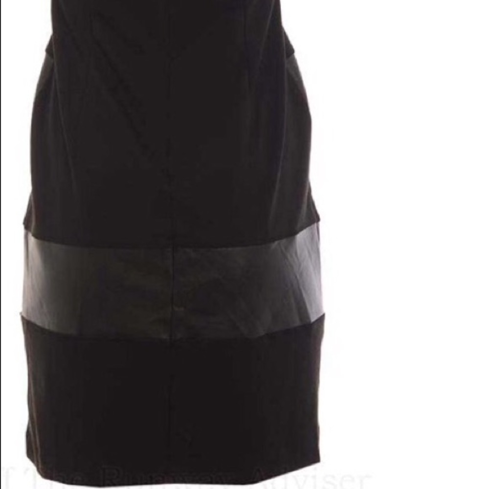 🆕 Calvin Klein Faux Leather Sheath Dress - Picture 4 of 5